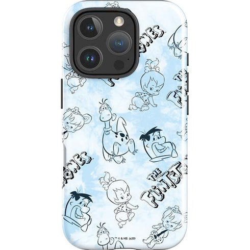 The Flinstones The Flintstones Tie Dye Print iPhone 16 Pro Max Impact Case